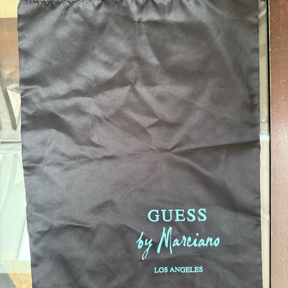 Guess by Marciano Black and Teal Dust Bag